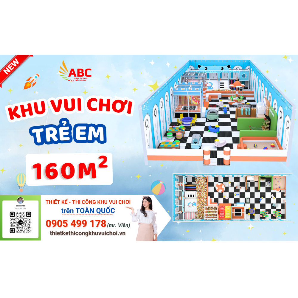 mau-thiet-ke-khu-vui-choi-160m2 Mẫu thiết kế khu vui chơi 160m2 đẹp, đa dạng đồ chơi