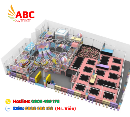 Đầu tư khu vui chơi sàn nhún Trampoline cho người mới bắt đầu