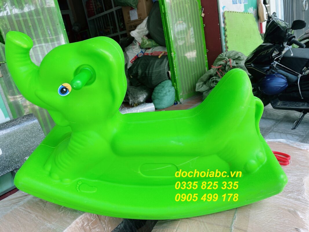 Bập bênh đơn con voi nhập khẩu chính hãng