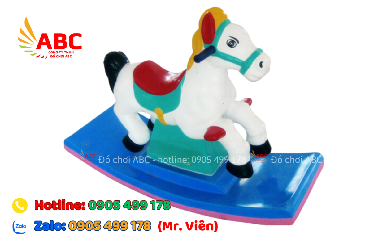 Bập bênh con ngựa cho bé mầm non - Giá rẻ bền đẹp
