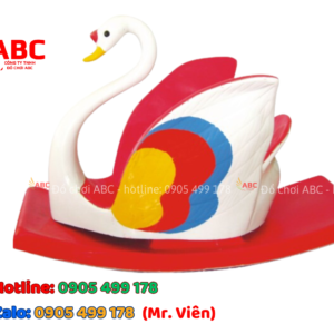 Bập bênh thiên nga nhỏ bằng nhựa composite