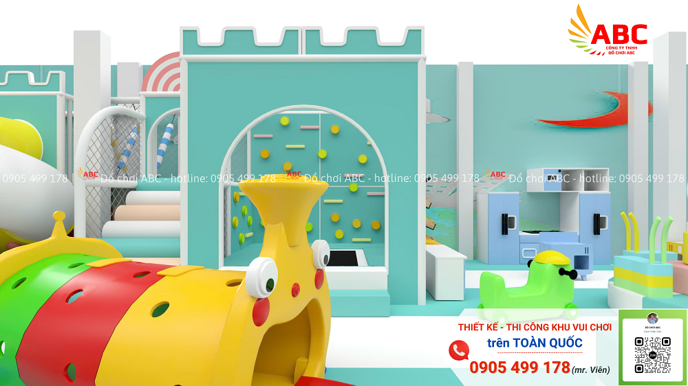 Một số vật liệu chính của mẫu khu vui chơi trẻ em