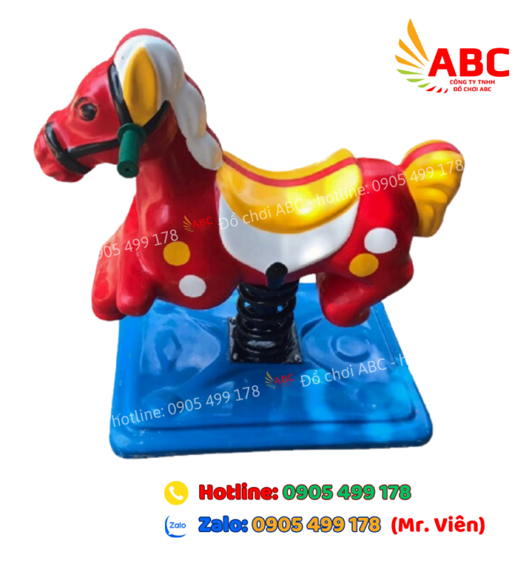 Thú nhún con ngựa với thiết kế bo tròn cẩn thận, không góc nhọn