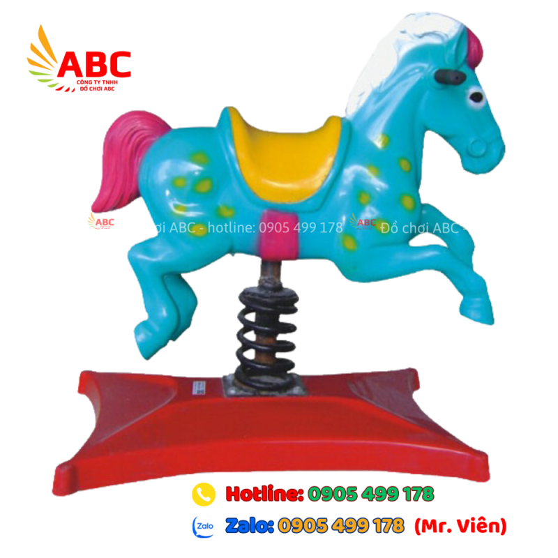 Thú nhún con ngựa lò xo nhựa composite cao cấp