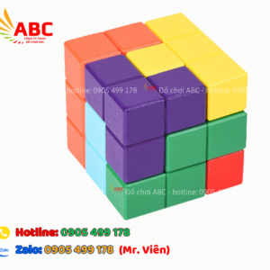 Bộ khối vuông - trò chơi mầm non