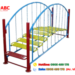 Cầu thăng bằng dao động cho trẻ em mầm non