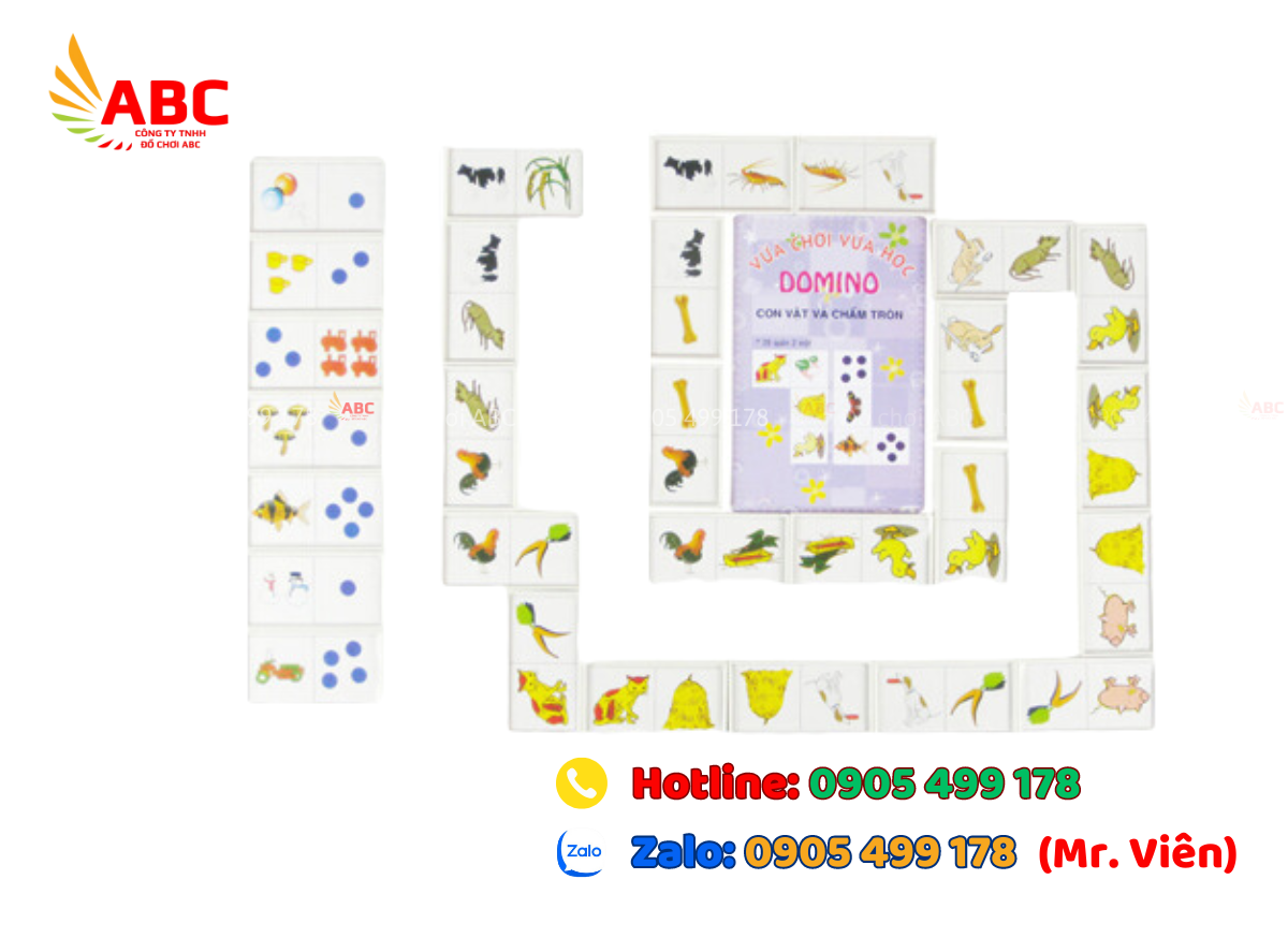 domino-con-vat-va-cham-tron Domino con vật và chấm tròn - thiết bị dạy học mầm non