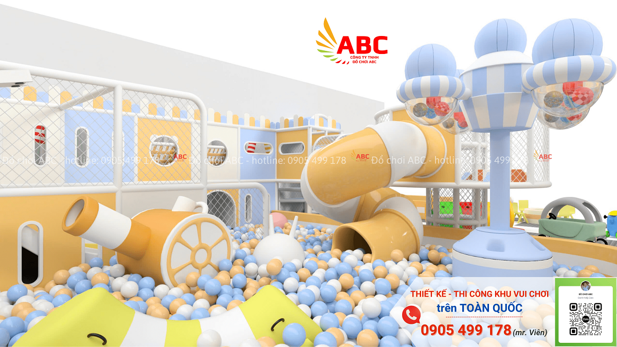 Thiết kế độc đáo tạo nên một môi trường hấp dẫn, kích thích trí tưởng tượng của các bé