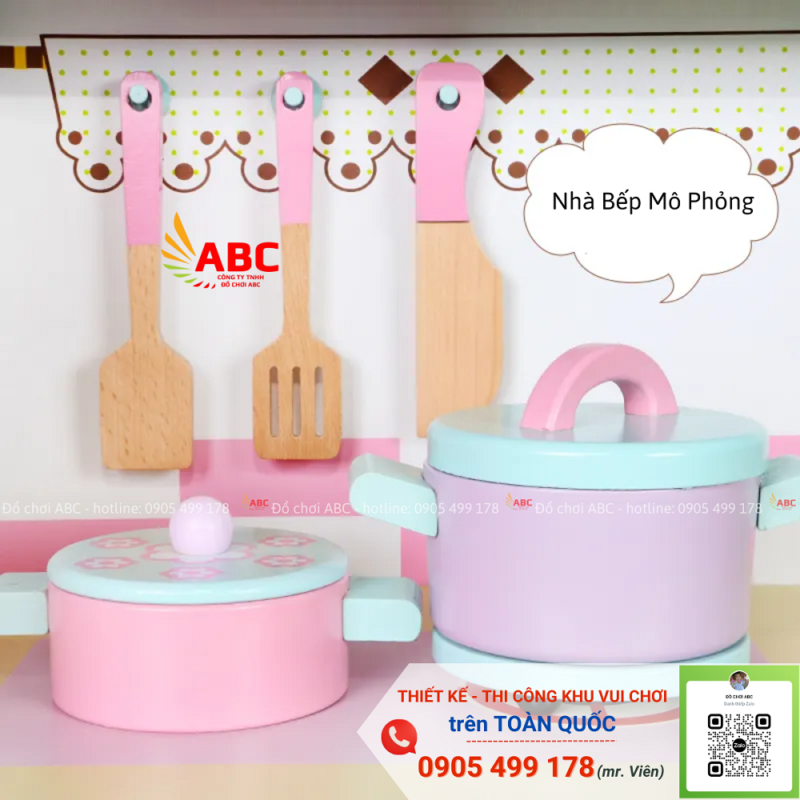 Khu hướng nghiệp đầu bếp cho phép các bé trải nghiệm công việc của một đầu bếp thực thụ