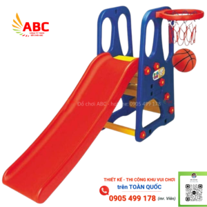 Cầu trượt bóng rổ cho bé - Đồ chơi mầm non