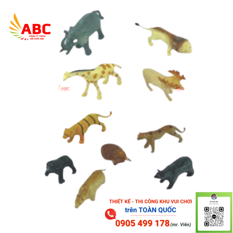 Bộ động vật rừng - Đồ chơi mầm non
