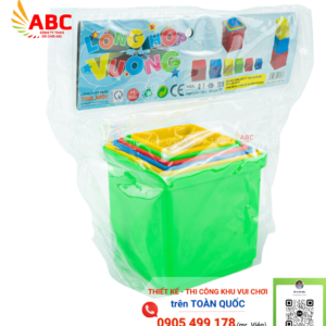 Bộ lồng hộp vuông nhỏ - Đồ chơi mầm non