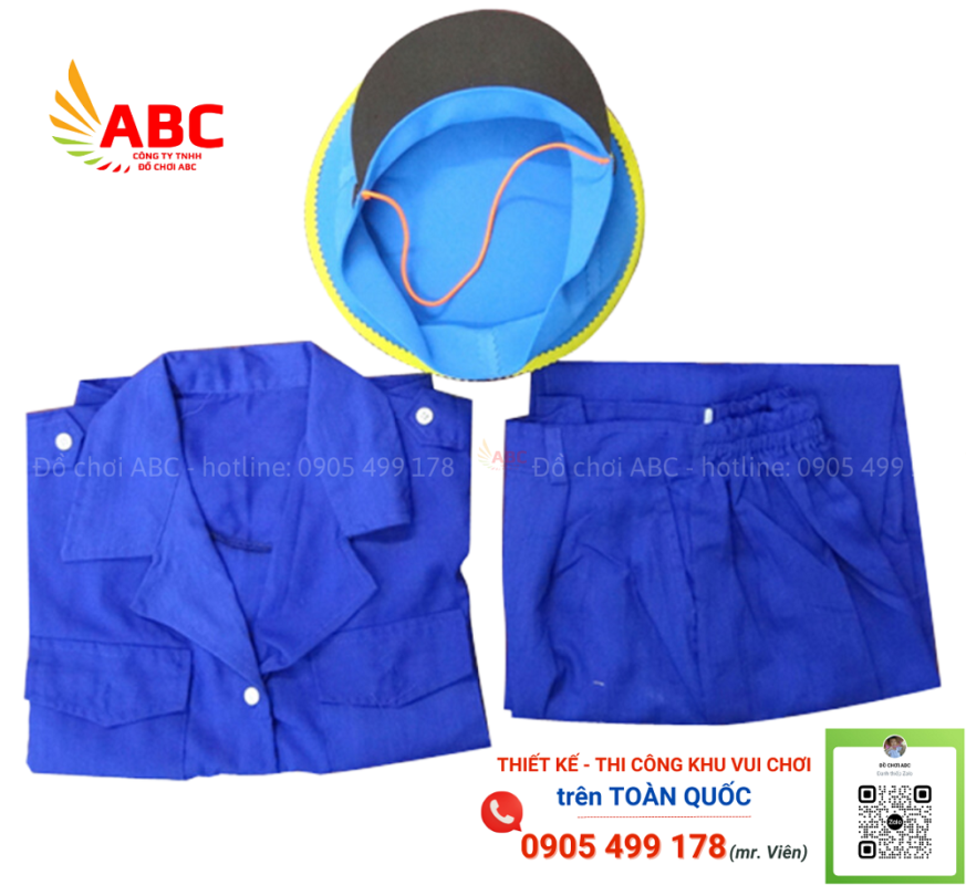 Bộ đồ bộ đội mô phỏng theo thực tế gồm: 1 quần , 1 áo, 1 nón