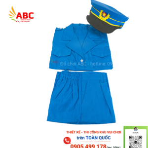Bộ trang phục công nhân cho bé mầm non