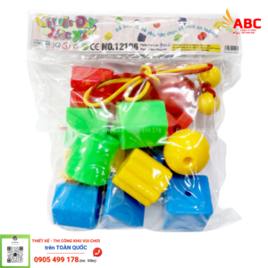 Bộ xâu hạt tròn cho bé  - Đồ chơi mầm non