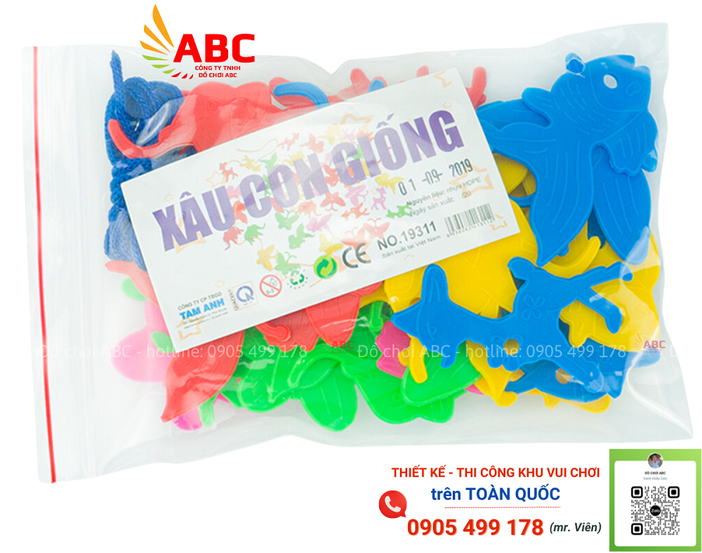 Bộ xâu con giống mầm non - Đồ chơi mầm non