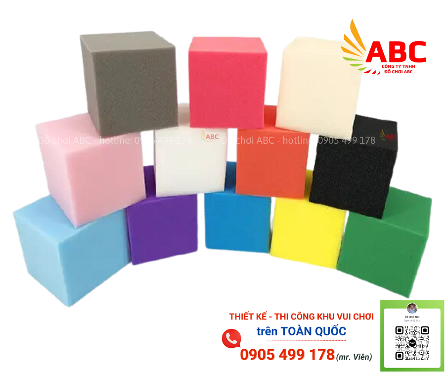 Khối xốp mềm có kích thước 20x20x20cm