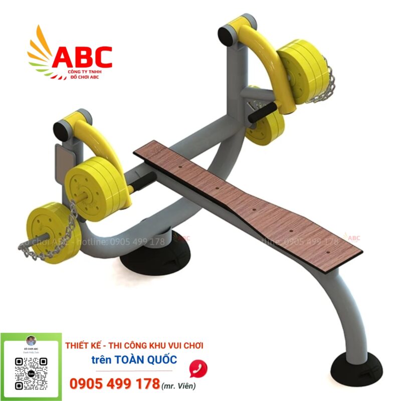 Thiết bị tập đẩy tạ ngang - Thiết bị công cộng ngoài trời