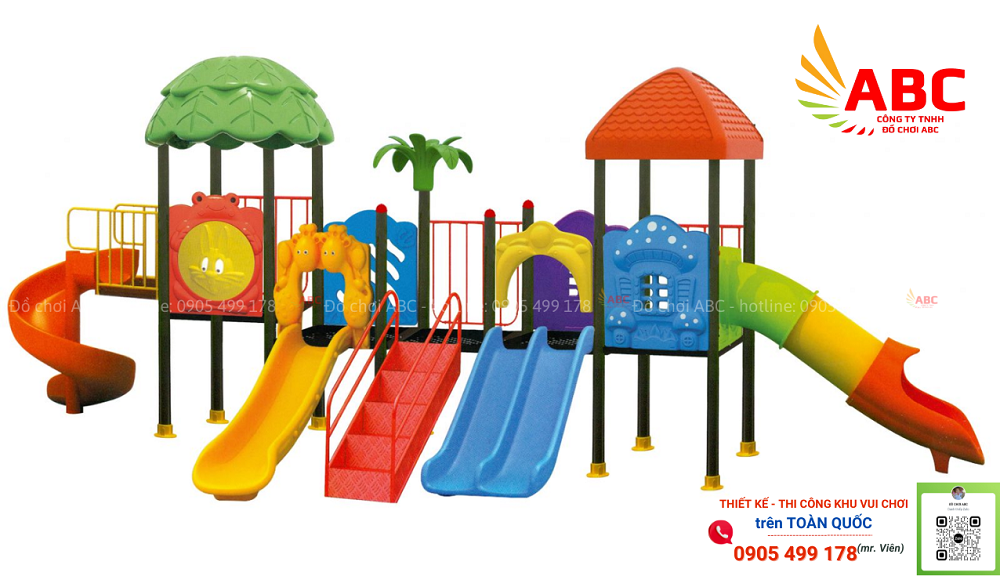 Bộ cầu trượt liên hoàn 5 khối