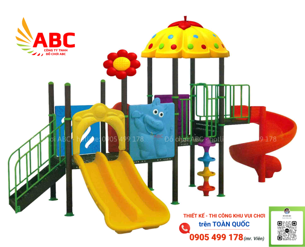 Bộ liên hoàn 3 khối mái bí ngoài trời