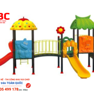 Bộ liên hoàn cầu trượt 3 khối cầu mây