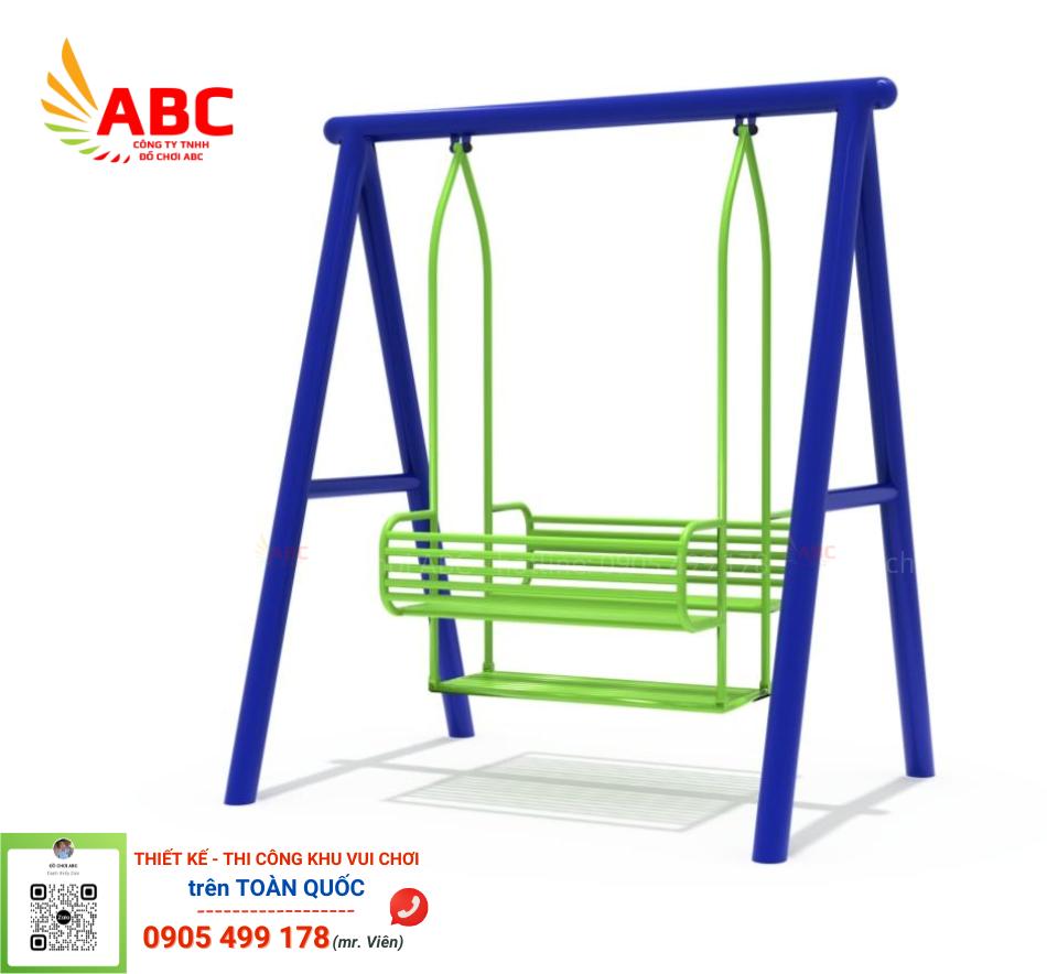 Xich-du-ghe-kep Xích đu ghế kép - Thiết bị mầm non