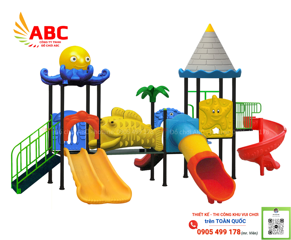 bo-cau-truot-lien-hoan-dai-duong-cho-be Bộ cầu trượt liên hoàn đại dương cho bé ngoài trời