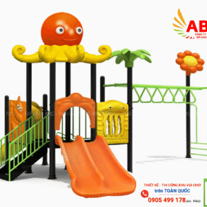 Bộ cầu trượt liên hoàn xà đu thể chất cho trẻ
