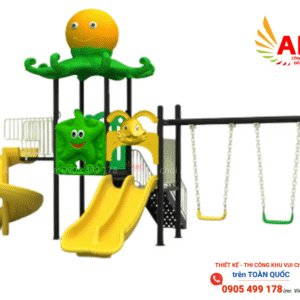 Cầu trượt liên hoàn mái bạch tuộc xích đu