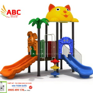 Cầu trượt liên hoàn mầm non ngoài trời