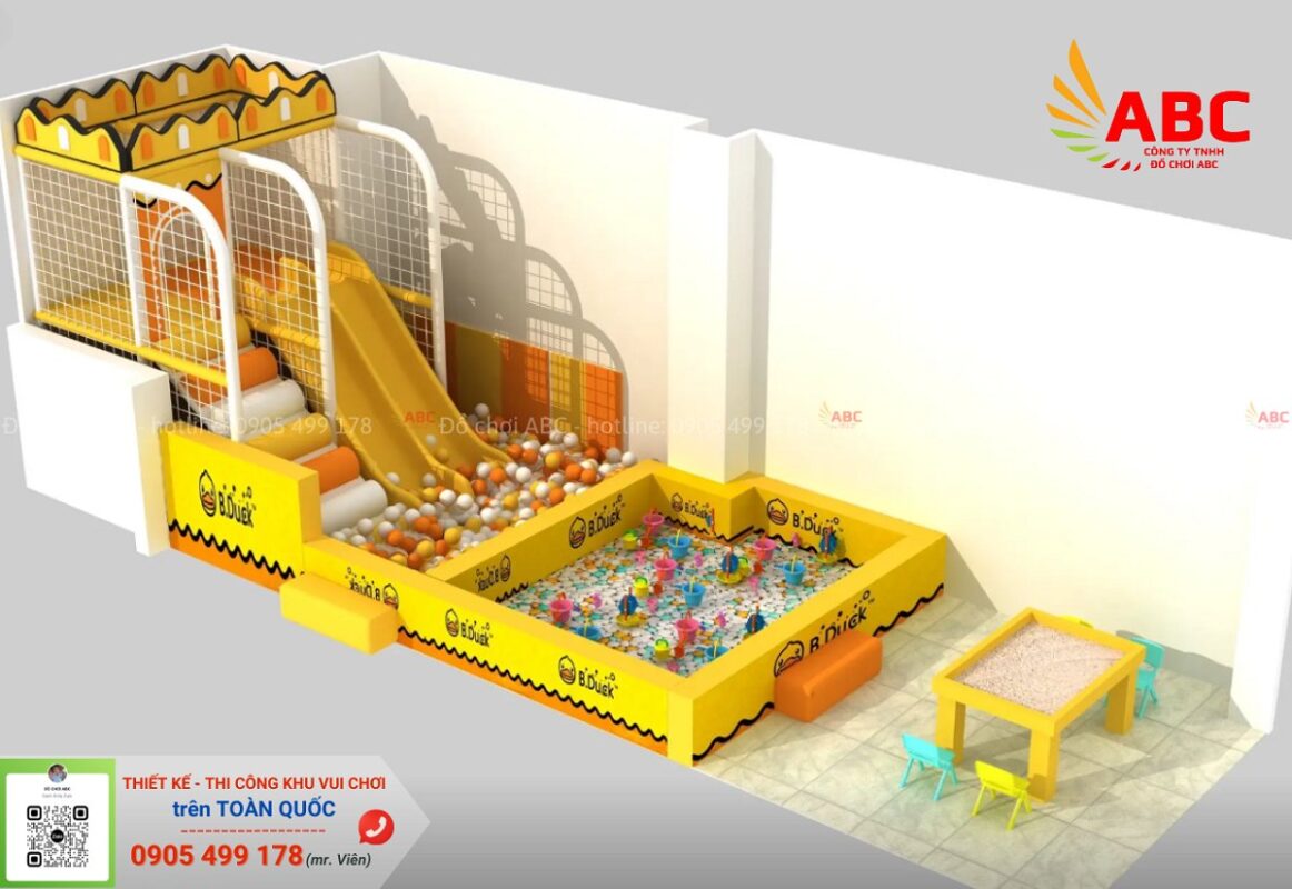 Mẫu thiết kế khu vui chơi trẻ em 30m2