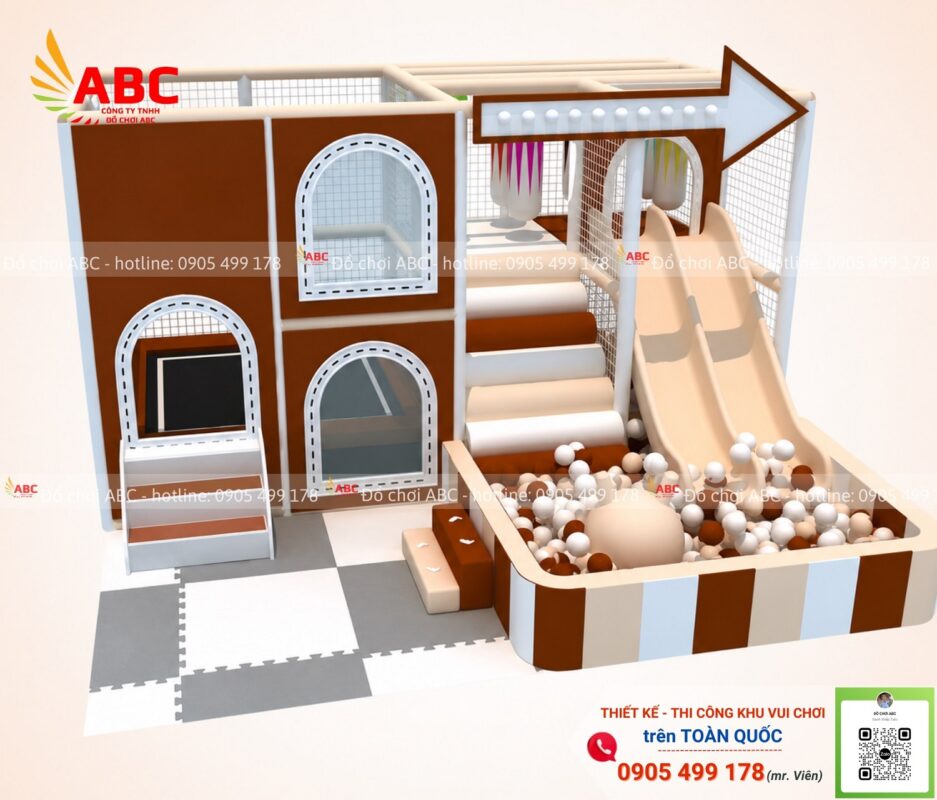 Mẫu khu vui chơi trẻ em 25m2 nhỏ gọn