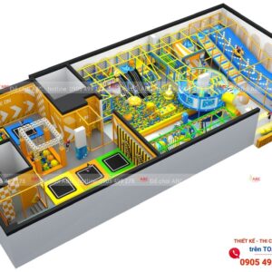 Mẫu thiết kế khu vui chơi trẻ em trong nhà 450m²