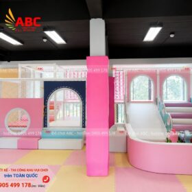 Thiết kế thi công Khu vui chơi trẻ em hồng pastel