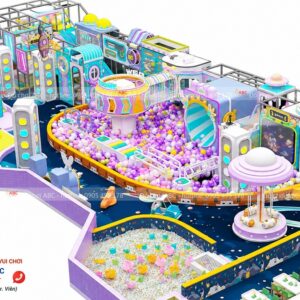Mẫu thiết kế khu vui chơi trẻ em 340m2 - chủ đề vũ trụ