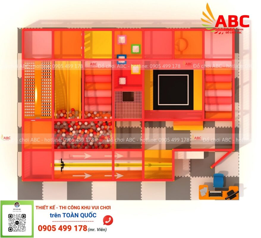 Mẫu Thiết Kế Khu Vui Chơi Trong Nhà 63m²