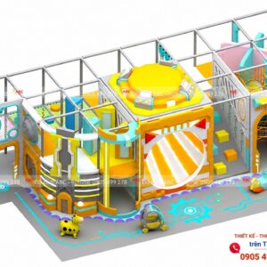 Mẫu thiết kế khu vui chơi trẻ em 60m2 - chủ đề không gian
