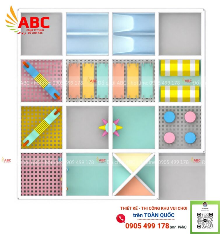 Tổng quan mẫu thiết kế nhà banh liên hoàn 5x5m